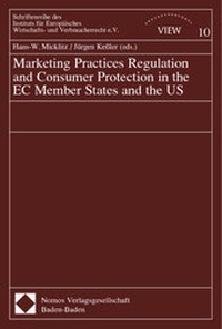 Bild: Marketing Practice Regulation and Consumer Protection in the EC Member States and the US - Nomos