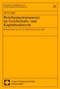 Abbildung von: Beteiligungstransparenz im Gesellschafts- und Kapitalmarktrecht - Nomos