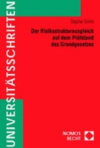 Abbildung von: Der Risikostrukturausgleich auf dem Prüfstand des Grundgesetzes - Nomos