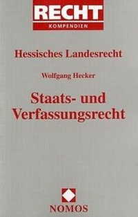 Abbildung von: Staats- und Verfassungsrecht Hessisches Landesrecht - Nomos