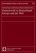 Cover: Gemeinwohl in Deutschland, Europa und der Welt - Nomos