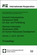 Cover: Deutsch-Indonesisches Symposium 2002 zur Aus- und Fortbildung - German-Indonesian Symosium 2002 on Human Resources Development - Nomos
