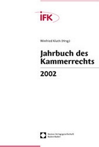 Abbildung von: Jahrbuch des Kammerrechts 2002 - Nomos