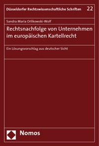 Abbildung von: Rechtsnachfolge von Unternehmen im europäischen Kartellrecht - Nomos