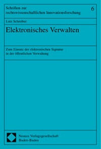 Enlarge image Cover: Elektronisches Verwalten - Nomos