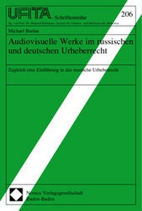 Abbildung von: Audiovisuelle Werke im russischen und deutschen Urheberrecht - Nomos