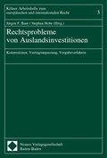Cover: Rechtsprobleme von Auslandsinvestitionen - Nomos