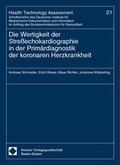 Cover: Die Wertigkeit der Stre&szlig;echokardiographie in der Prim&auml;rdiagnostik der koronaren Herzkrankheit - Nomos