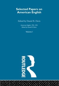 Enlarge image Cover: Select Papers American English - Routledge