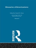 Cover: Glossaries Of Americanisms - Routledge