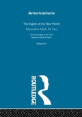 Cover: Americanisms:English New World - Routledge