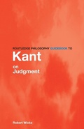Cover: Routledge Philosophy GuideBook to Kant on Judgment - Routledge