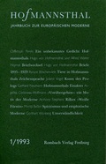 Cover: Hofmannsthal-Jahrbuch. Jahrbuch zur europ&auml;ischen Moderne - Rombach Druck- und Verlagshaus