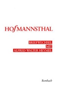 Cover: Briefwechsel mit Alfred Walter Heymel - Rombach Druck- und Verlagshaus