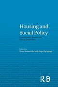 Cover: Housing and Social Policy - Routledge