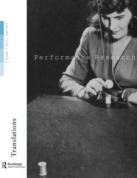 Enlarge image Cover: Performance Research V7 Issu 2 - Routledge