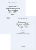 Cover: Studia Halleriana / Repertorium zu Albrecht von Hallers Korrespondenz 1724-1777 - Schwabe Verlagsgruppe AG Schwabe Verlag
