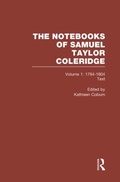 Cover: Coleridge Notebooks V1 Text - Routledge