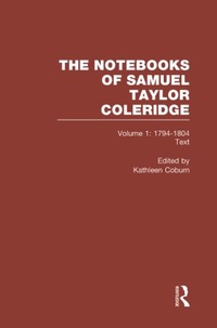 Enlarge image Cover: Coleridge Notebooks V1 Text - Routledge