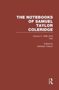 Cover: Coleridge Notebooks V3 Text - Routledge