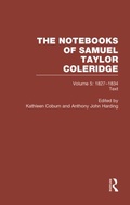 Cover: Coleridge Notebooks V5 Text - Routledge
