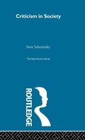 Cover: Criticism in Society - Routledge