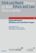 Cover: Organallokation - Schwabe Verlagsgruppe AG Schwabe Verlag