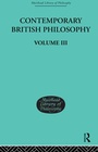 Cover: Contemporary British Philosophy - Routledge