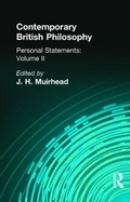 Cover: Contemporary British Philosophy - Routledge
