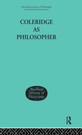Cover: Coleridge as Philosopher - Routledge