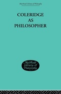 Cover: Coleridge as Philosopher - Routledge