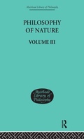 Cover: Hegel's Philosophy of Nature - Routledge