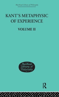 Enlarge image Cover: Kant's Metaphysic of Experience - Routledge