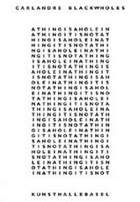 Enlarge image Cover: Carl André BLACK WHOLES - Schwabe Verlagsgruppe AG Schwabe Verlag