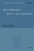 Cover: Was ist Philosophie? /Qu'est-ce que la philosophie? - Schwabe Verlagsgruppe AG Schwabe Verlag