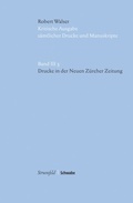 Cover: Drucke in der Neuen Z&uuml;rcher Zeitung - Schwabe Verlagsgruppe AG Schwabe Verlag