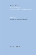 Cover: Drucke im Berliner Tageblatt - Schwabe Verlagsgruppe AG Schwabe Verlag