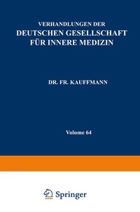 Abbildung von: Verhandlungen der Deutschen Gesellschaft für Innere Medizin - J.F. Bergmann-Verlag