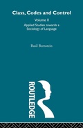 Cover: Applied Studies Towards a Sociology of Language - Routledge