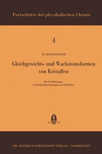 Abbildung von: Gleichgewichts- und Wachstumsformen von Kristallen - Steinkopff