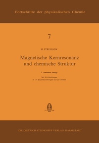 Abbildung von: Magnetische Kernresonanz und Chemische Struktur - Steinkopff