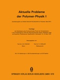 Cover: Aktuelle Probleme der Polymer-Physik I - Steinkopff