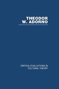 Cover: Theodor Adorno - Routledge