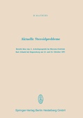 Cover: Aktuelle Steroidprobleme - Steinkopff