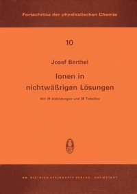 Abbildung von: Ionen in Nichtwässrigen Lösungen - Steinkopff