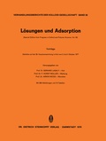 Cover: L&ouml;sungen und Adsorption - Steinkopff