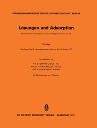 Abbildung von: Lösungen und Adsorption - Steinkopff