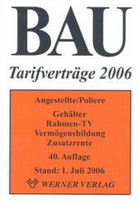 Abbildung von: Bau-Tarifverträge 2006 - Werner