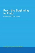 Cover: From the Beginning to Plato - Routledge