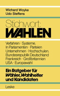Abbildung von: Stichwort: Wahlen - VS Verlag für Sozialwissenschaften